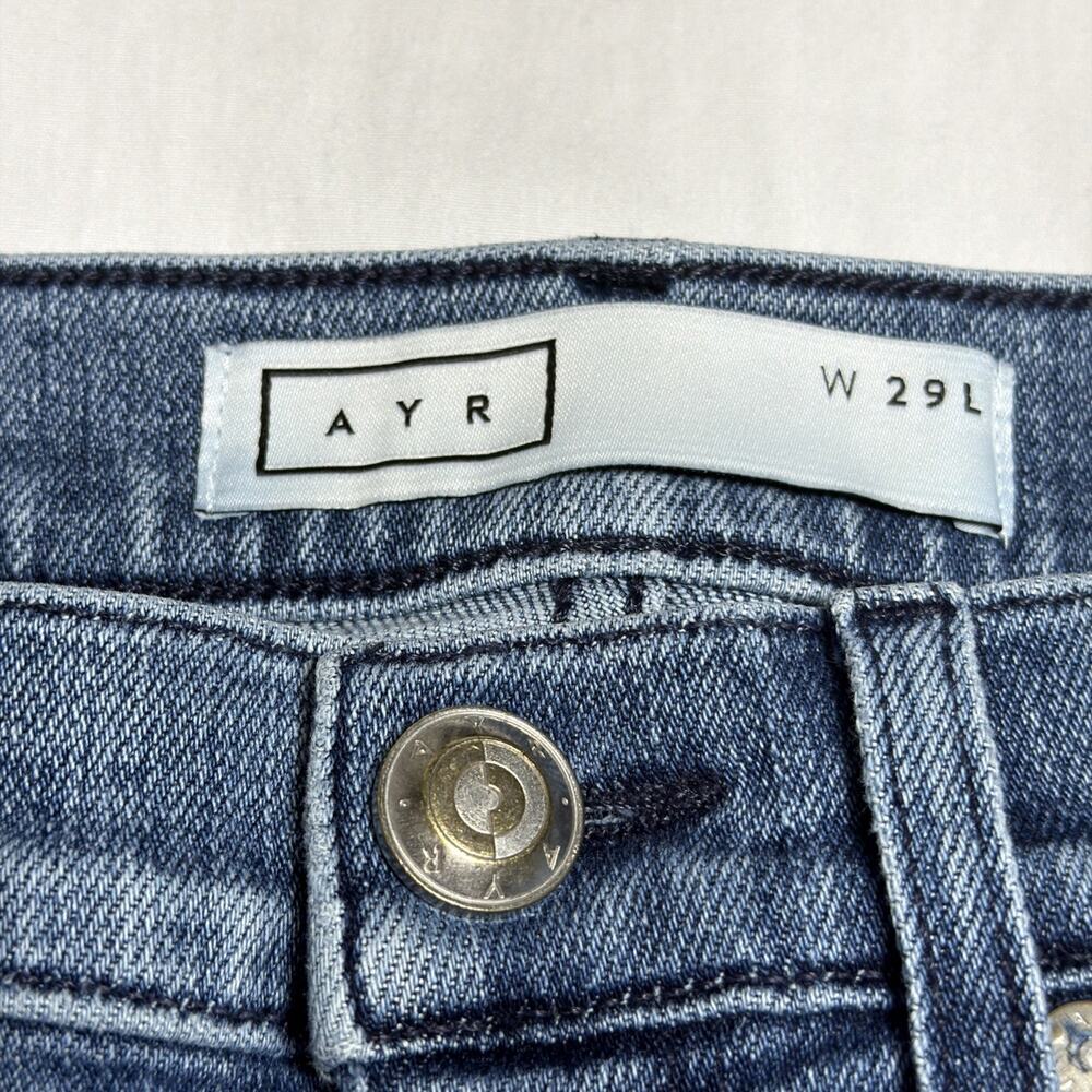 Women’s AYR The Bomb Pop Jeans - Size 29 L - Straight Raw Hem - Picture 14 of 16